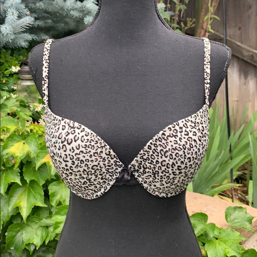 Animal Print Underwire Padded Bra
